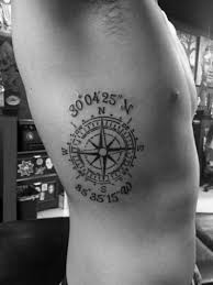 These coordinates are the latitudes and longitudes of the various locations which are close to her heart. 50 Coordinate Tattoo Ideas For Men Geographic Landmark Designs