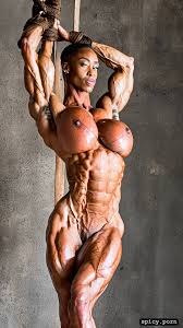 Image of twins, slave, massive nude muscle woman, massive nude muscle woman  full body shot -spicy.porn