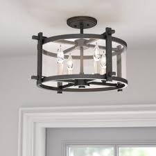 Brayden Studio Cliffside 4 Light Semi Flush Mount Wayfair Entryway Light Fixtures Kitchen Lighting Fixtures Entry Lighting