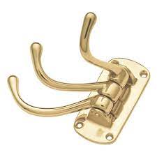 Keeler P27350 Elegance 4 7 8 Inch Triple Swivel Build Com In 2021 Polished Brass Brass Coat Hooks Wall Hooks