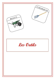 Page De Presentation Des Outils A Imprimer Taille Reelle Jardins Imagier Jardinage Enfants