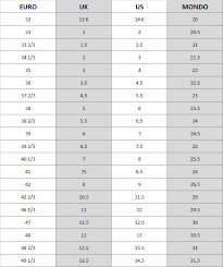 true to life downhill ski boots size chart 2019