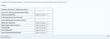 Solved Consider The Following Molecule Draw The Lewis St