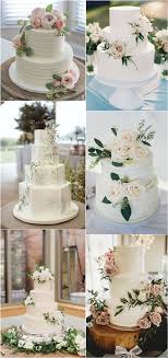 Finished with plain decorations or matching flowers, an elegant wedding cake is a beautiful centrepiece to your wedding day. 20 Budget Friendly Simple Wedding Cakes For 2022 Hi Miss Puff