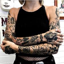 American Traditional Tattoos Black And Grey In 2020 Traditional Tattoo Black And Grey Traditional Tattoo Sleeve Traditional Black Tattoo