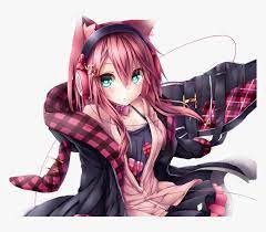 anime #kawaii #girl - Anime Gamer Girl Neko, HD Png Download , Transparent  Png Image - PNGitem