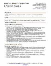 7+ essential resume formatting tips. Food And Beverage Supervisor Resume Samples Qwikresume