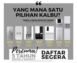 Ada air panas, sejuk & suhu bilik. Kebaikan Coway Izzah Coway