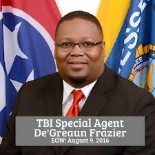 Eight years ago today Tennessee Bureau of Investigation Special Agent  De'Greaun "Dee" Frazier was killed in the line of duty. Today, we pause to  remember our friend and colleague for his service,