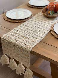 Table Runner Crotchet Runner Farmhouse Table Rustic Table Farmhouse Table Runner Crochet Table Runner Crochet For Home Farmhouse Table Runners