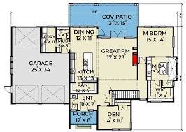 Plan 280035jwd Efficient Modern Home Plan With Drive Through Garage Modern House Plans Garage House Plans House Plans