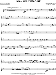 Mercyme I Can Only Imagine C Instrument Sheet Music Flute Violin Oboe Or Recorder In Eb Major Download Print Sheet Music Flute Sheet Music Flute Music