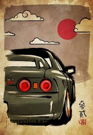 ❤ get the best skyline gtr r34 wallpaper on wallpaperset. R32 Gt R Artwork Art Cars Automotive Artwork Nissan Skyline