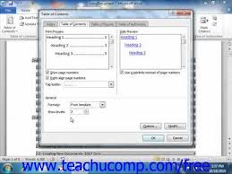 Learn How To Customize A Table Of Contents In Microsoft Word At Www Teachucomp Com Get The Complete Tutorial Free At Http Ww Microsoft Words Microsoft Excel
