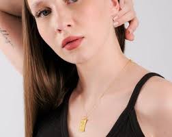 14K Gold Vermeil the Moon Tarot Card Necklace: Astrology Pendant