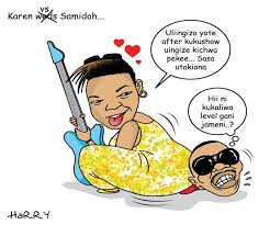 Karen nyamu's daughter with her dad. Entertainment Karen Nyamu Vs Samidoh The Standard