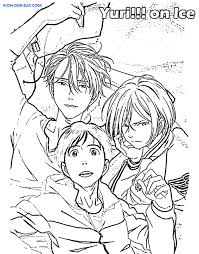 Cute free yuri on ice coloring page to download. Yuri On Ice Coloring Pages Printable Coloring Pages