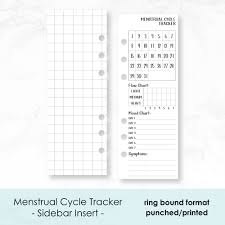Menstrual Flow Chart Printable Diagram