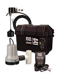 Built for rugged environments with an impact resistance down to minus 20 degrees fahrenheit, and unaffected by acid, gas, oil, as well as, uv exposure. Liberty Pumps 441 Battery Back Up Emergency Sump Pump 12v With Alarm Plumbing Online Canada