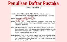 Penulisan Daftar Pustaka Yang Benar Cara Membuat Contoh