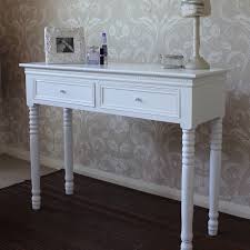 The solid contrasting oak and the quality oak veneered top will flatter any space this superb collection is. Dressing Table Belgravia Style Console Table White Home Kitchen Furniture