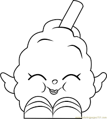 This is a great coloring sheet for a hibernation themed. Candi Cotton Shopkins Coloring Page Shopkins Coloring Pages Candy Coloring Pages Coloring Pages