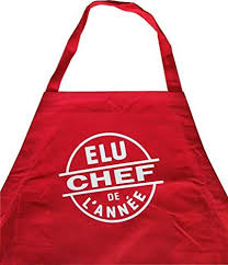 Solenzo Tablier De Cuisine Barbecue Elu Chef De L Annee Idee Cadeau Rouge Tablier Cuisine Cadeaux Rouges Tablier