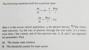 Find The Steady State Solution From Two Given Differential Equations Mathematics Stack Exchange