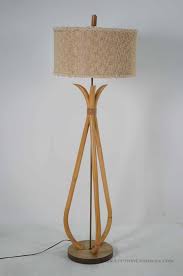 This ceramic bamboo table lamp is handcrafted and finished in a glossy turquoise glaze. Tall Bamboo Floor Lamp From Fair Auction Co Of Poolesville Md Attic
