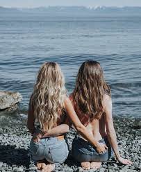 Best Friend Goals Blonde And Brunette Best Friends Brunette Best Friends Photo