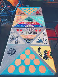 Beer Pong In 2020 Beer Pong Table Painted Beer Table Custom Beer Pong Tables