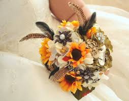 There are so many gorgeous ways you can incorporate sunflowers into your wedding day. Duck Dynasty Inspired Hunting Pheasant Camo Wedding By Rusticcreek 75 00 Hunting Wedding Camo Wedding Bridal Brooch Bouquet