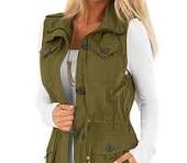 Amazon.com: Koodred - Chaleco militar casual para mujer ...