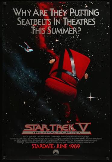 Star Trek V 5 The Final Frontier Foil Movie Poster Print Art #177 24x36  Mondo