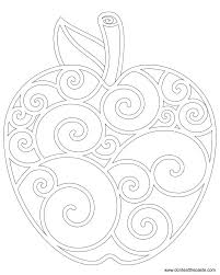 Apple Coloring Page Boyama Sayfalari Desenler Ve Nakis Desenleri