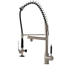On top of the list, we have the delta single handle faucet. Vapsint Contemporary European Design Kitchen Sink Faucet Single Handle Stainless Steel Kitchen Faucets With Pull Down Sprayer Two Outlet Kitchen Faucet Brushed Nickel Buy Online In Faroe Islands At Faroe Desertcart Com Productid 109996016