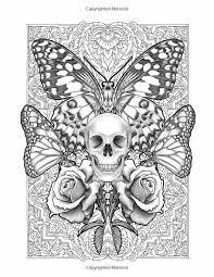 Coloring's not just for kids anymore. Skull And Butterflies Tierzeichnung Ausmalbilder Schadelkunst