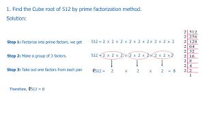 Cube root is denoted by '∛ ' symbol. Cube Root Prime Factorization Ppt Download