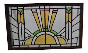 Vintage Art Deco Style English Stained Glass Window Art Stained Glass Window Art Stained Glass Art
