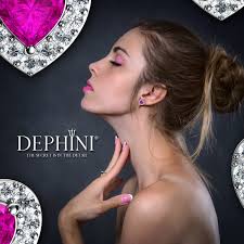 DEPHINI Pink Heart Earrings 925 Sterling Silver Stud Earrings CZ