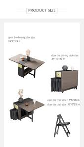 Multifunctional Folding Dining Table Furniture 4 Chairs Lifestylestore1 In 2020 Folding Dining Table Table Furniture Furniture