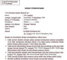 Surat pernyataan izin orang tua. Contoh Format Surat Pernyataan Cpns 2014 Contoh Surat