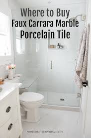 Should i seal the marble tile and grout? Faux Carrara Marble Porcelain Tile So Much Better With Age