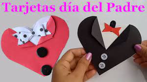 La primera tarjeta es una tarjeta scrapbooking muy fácil de hacer, sólo recortando papel estampado o cartulina de colores. Tarjetas En Corazon Super Faciles Para Papa Dia Del Padre Youtube