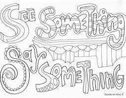 Free supplemental materials for the kamyla chung series and teddy bear tea! No Bullying Coloring Pages Classroom Doodles
