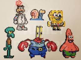 Perler beads are available just about anywhere, from your local craft supply store to your local walmart, but they come in a plethora of sets, so be sure to choose a one with a variety of colors that best suits your theme. Spongebob Squarepants Perlers By Jrfromdallas Deviantart Com On Deviantart Diy Perler Bead Crafts Perler Bead Disney Perler Bead Patterns