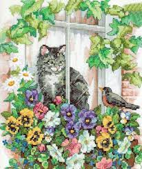 The splendor and magic of the christmas season is on display in this exquisitely detailed counted cross stitch design. Dimensions Springtime View 11 X 14 Stamped Cross Stitch Kit New 88677131333 Ebay Cross Stitch Cross Stitch Kits Plastic Canvas Crafts