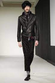 Agnes B Menswear Fall Winter 2012 Paris Agnes B Menswear Plaid And Leather