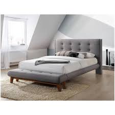 Ognuno potrà trovare lo stile che meglio si adatta alla propria. Somproduct Letto Sophie By Cadar Testata Imbottita In Tessuto Grigio Letto In Legno Imbottito Stile Nordico Design Elegante Finitura Felpata Struttura Letto In Legno Della Malesia Rete Con Doghe In Legno