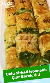 unlu sirkeli ispanakli citir borek leziz yemeklerim yemek tarifi leziz yemek gida yemek